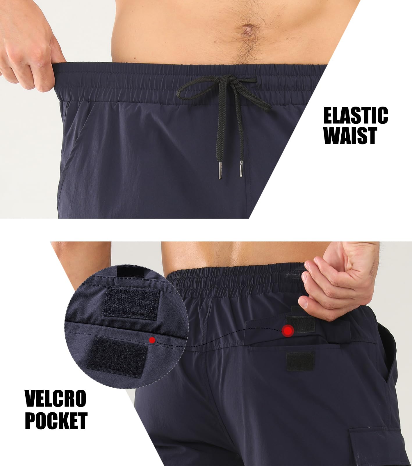 Superora Shorts Cargo Hommes Randonnée Respirants Séchage Rapide Classique Relaxed Fit Stretch Poches Multiples