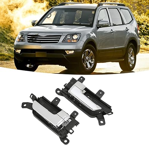 Miniatura 3 de Fydun Manija interior de la puerta del conductor, manija de puerta interior, 2 manijas de puerta interior de coche 826202j000, repuesto plateado