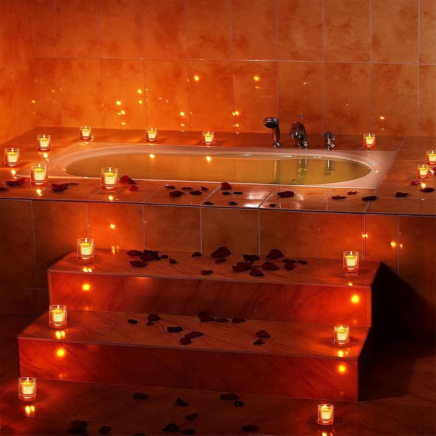 Unscented Floating Set of 10 – Versatile Wedding Christmas Spa Decor with Long-Lasting Burn Time Decorative Floating