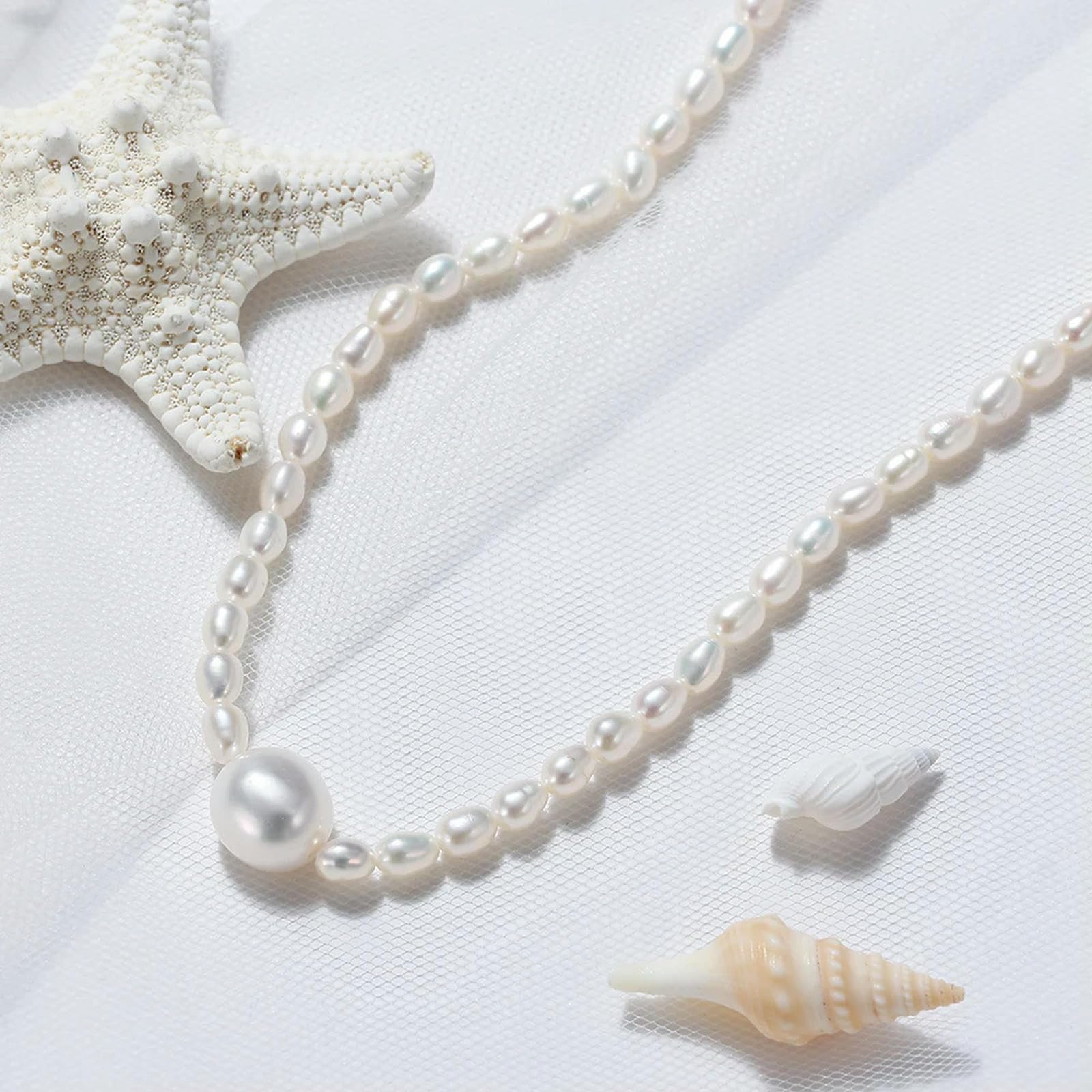 Collana Di Perle D'acqua Dolce Coltivate, Fatta A Mano, Con Perle Barocche Di Alta Qualità, Per Gioielli Da Festa Da Donna.