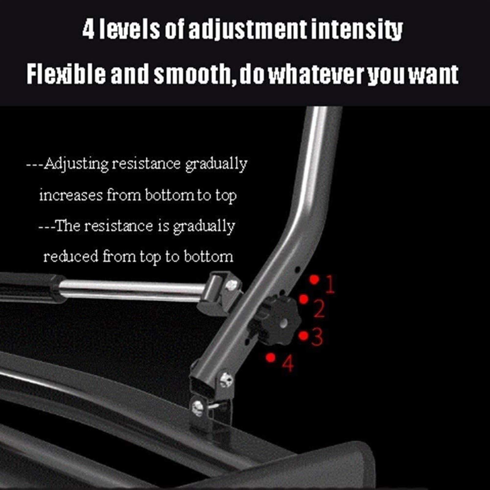 Vogatori, Vogatore idraulico, Vogatore regolabile a movimento completo con livello di resistenza regolabile e monitor LCD e sedile morbido per esercizi cardio indoor, casa/ufficio/appartamento