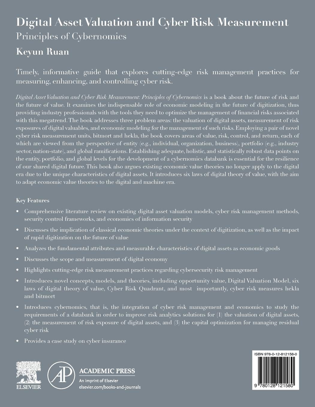 Digital Asset Valuation and Cyber Risk Measurement: Principles of Cybernomics