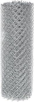 ALEKO Chain Link Fence Kit 6x50 ft 7 AWG Black PVC Coated Complete Kit | Complete post mesh and hardware set, rust-resistant zinc coating, secures yards and pets, weather-durable, easy to install