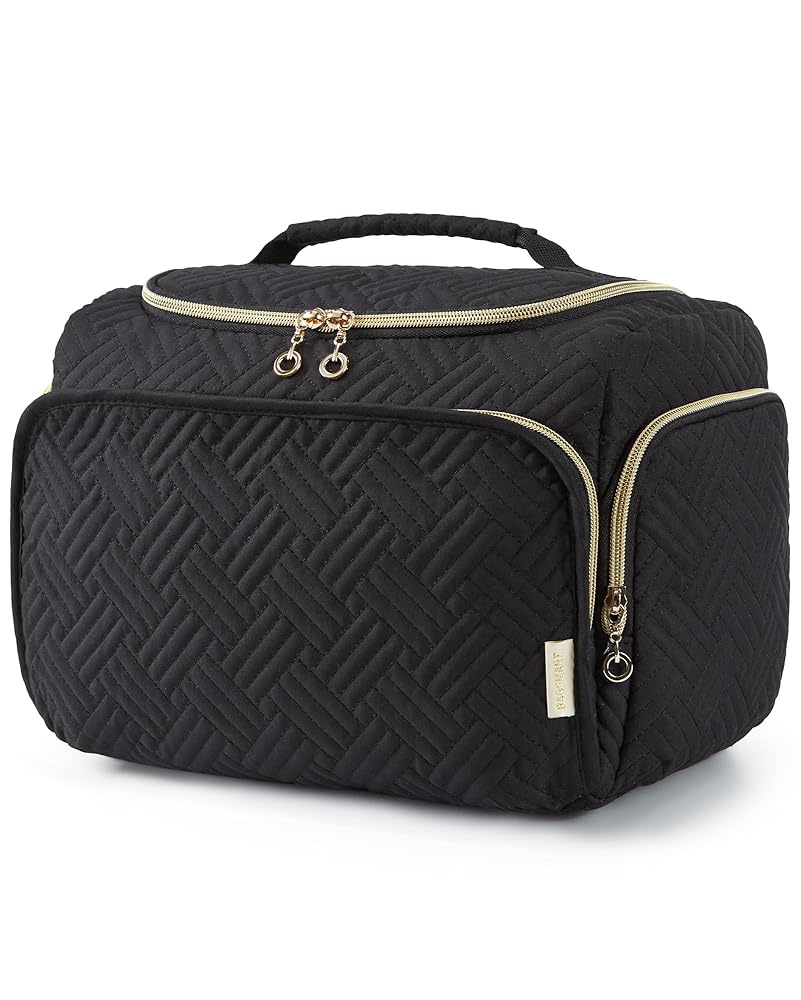 Trousse De Toilette Femme Grande Imperméable - Compartiments Organisés, Séparateur Transparent, Poignée
