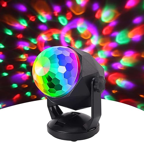 Miniatura 1 de Luces de discoteca con control remoto luces de discoteca activadas por sonido 7 modos alimentado por USB lámpara estroboscópica RGB para el hogar