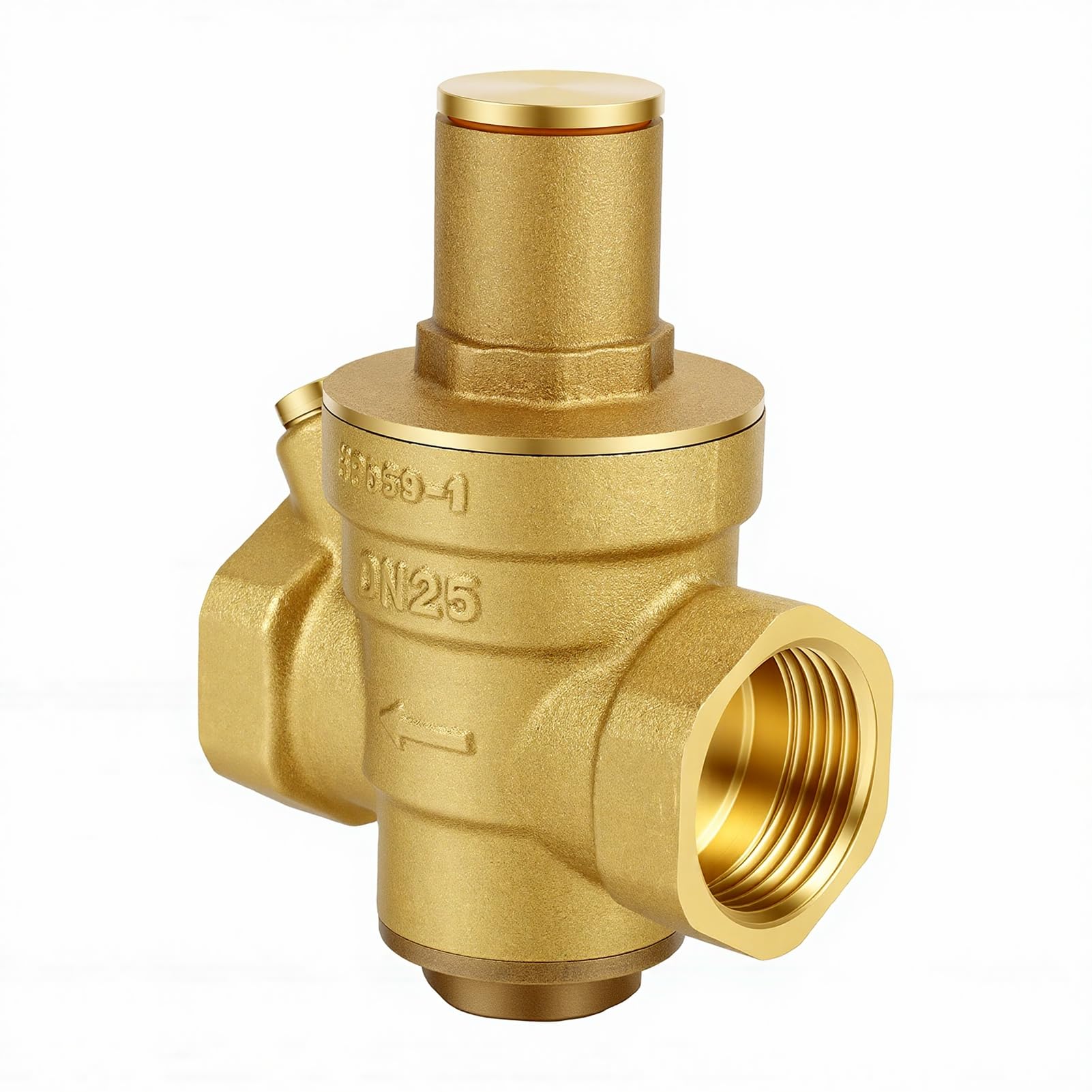 Regolatore di Pressione Acqua, Valvola in Ottone Regolabile