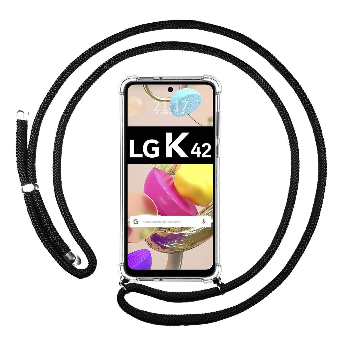 Tumundosmartphone Cover Personalizzata Acquerello Per LG K42 - Custodia In Silicone Antiurto