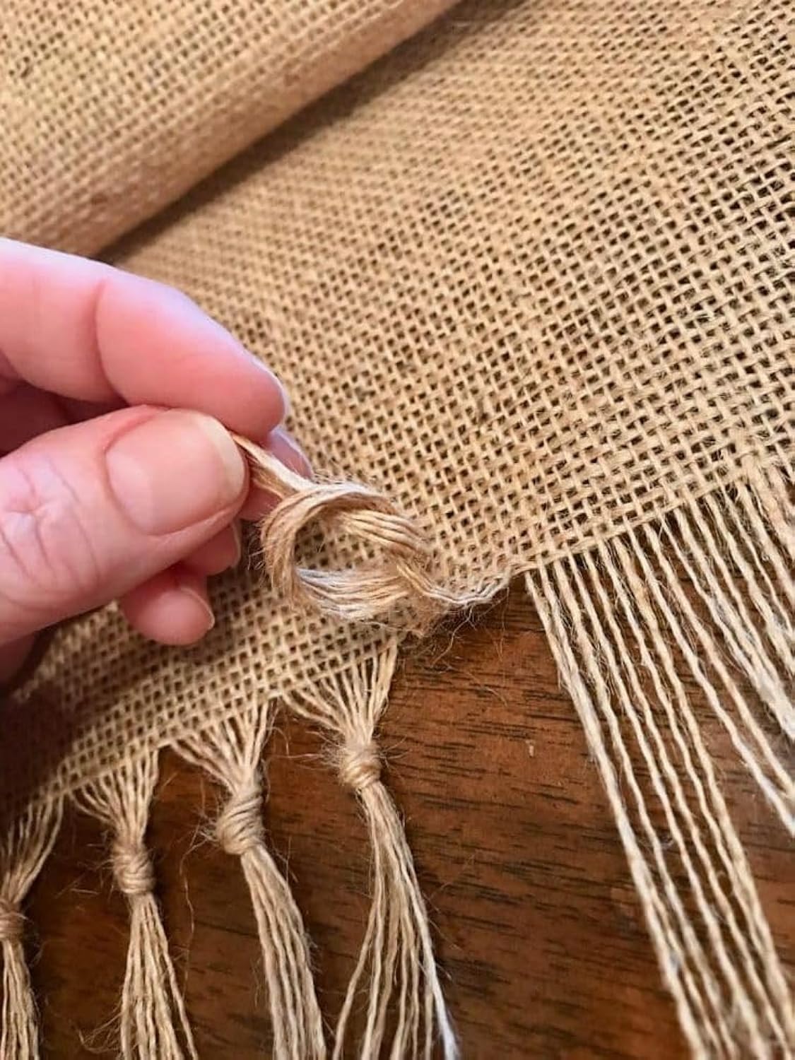 TARZ Jute Fabric Sheet, 40 Inches x 5 Meter Natural Rustic Burlap for Art Crafts, Decor, Table Runners, Gift Wrapping, Perfect for Wedding, Party Decorations
