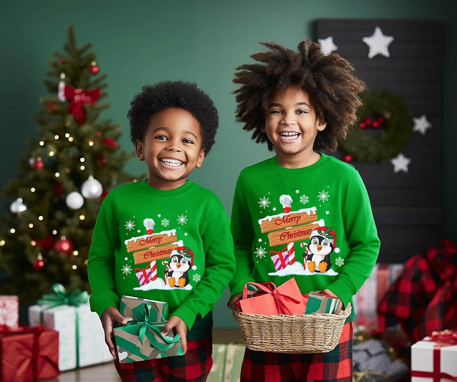 Toddler Girls Christmas Sweatshirt Kids Santa Claus Elk Bear Shirt Xmas Cotton Long Sleeve Tops for 1-7T