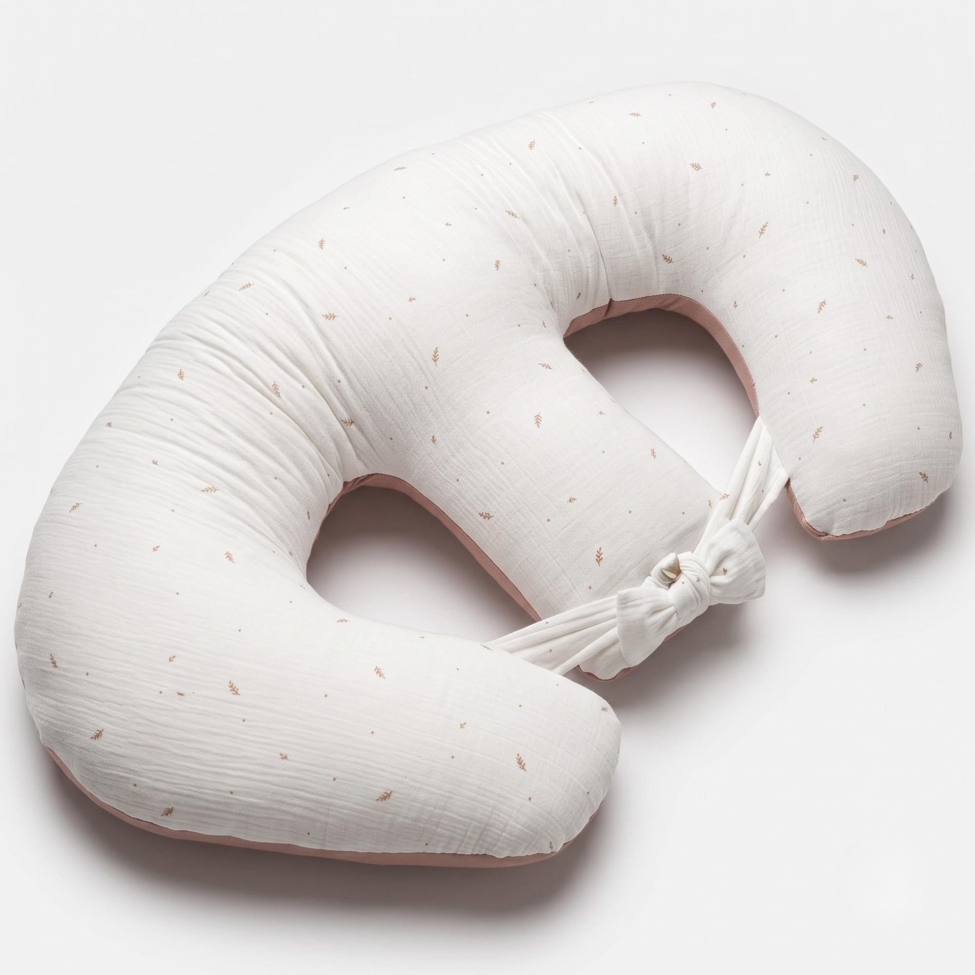Bellochi Twin Feeding Pillow & Pregnancy Cushion | Tandem Breastfeeding Support for Twins | Oeko-Tex Hypoallergenic Cotton | Ergonomic Design with Washable Cover (Light)