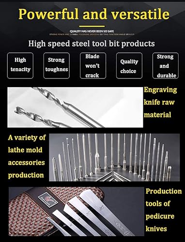 Miniatura 7 de Auniwaig 7.874 in x0.472 in x0.315 in torno HSS cuadrado herramienta de corte bits barra rectangular torno mosca cortador molino en blanco