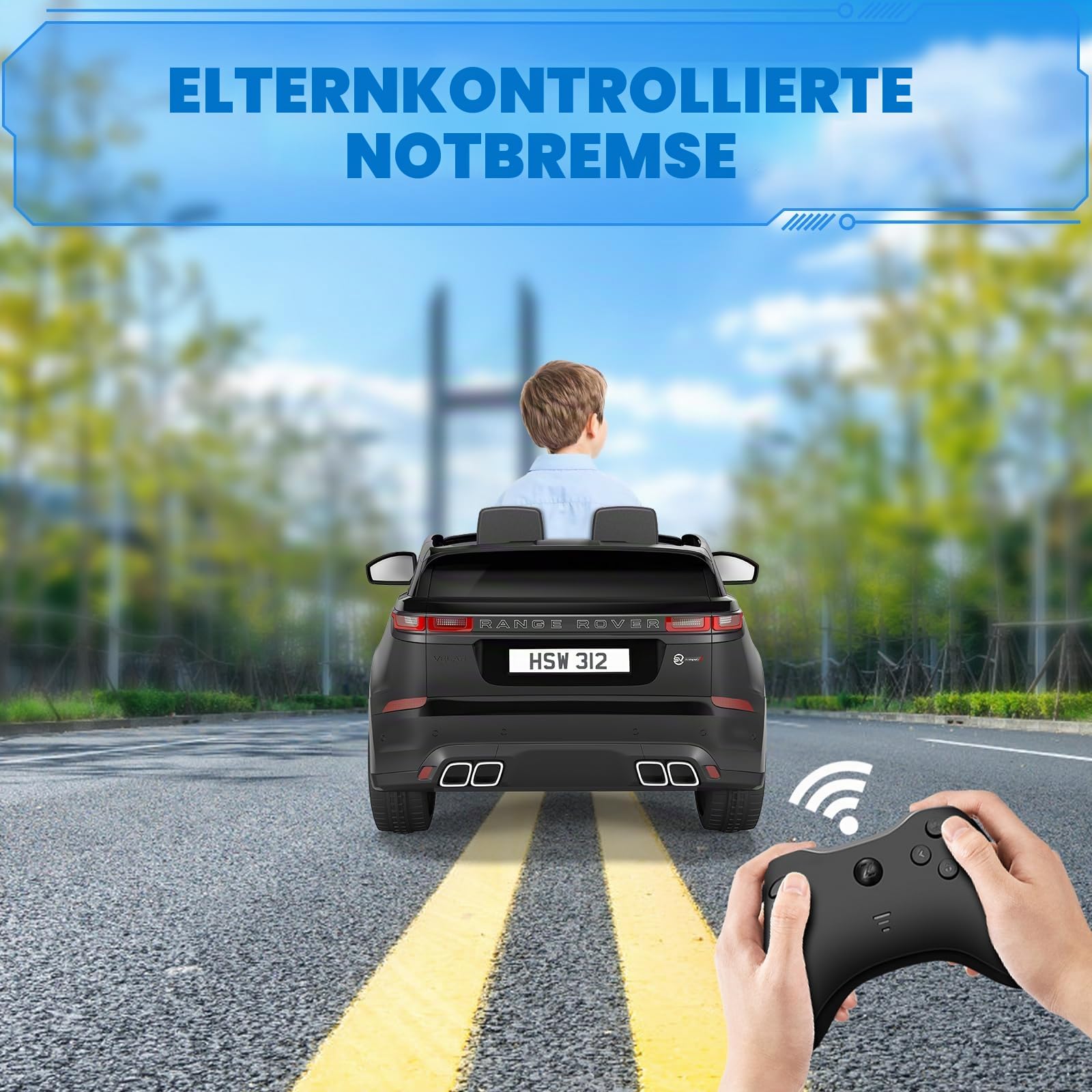 Garvee Kinder Elektroauto Range Rover 12V mit 2 Sitze