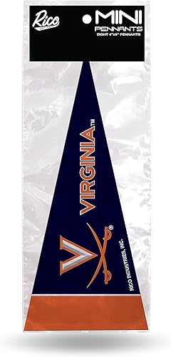 Rico Industries NCAA - Juego de mini banderines de fieltro de 4 x 9 pulgadas (incluye 8 piezas) disponible en Yaxa Peru