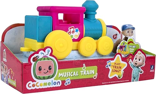 Miniatura 8 de Cocomelon Tren musical reproduce canciones de tren demo baterías incluidas