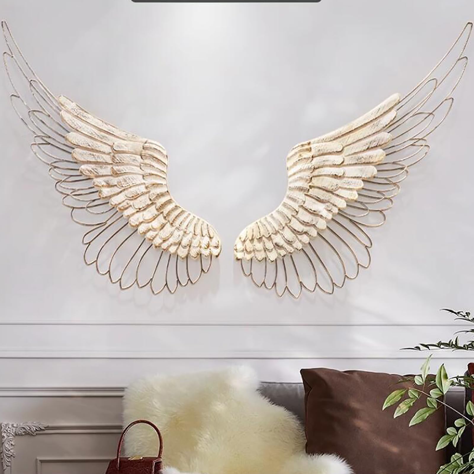 ヨーロッパ式鉄芸   飾りを掛ける   壁飾り   天使の翼 ヨーロッパ式鉄芸 飾りを掛ける 壁飾り 天使の翼