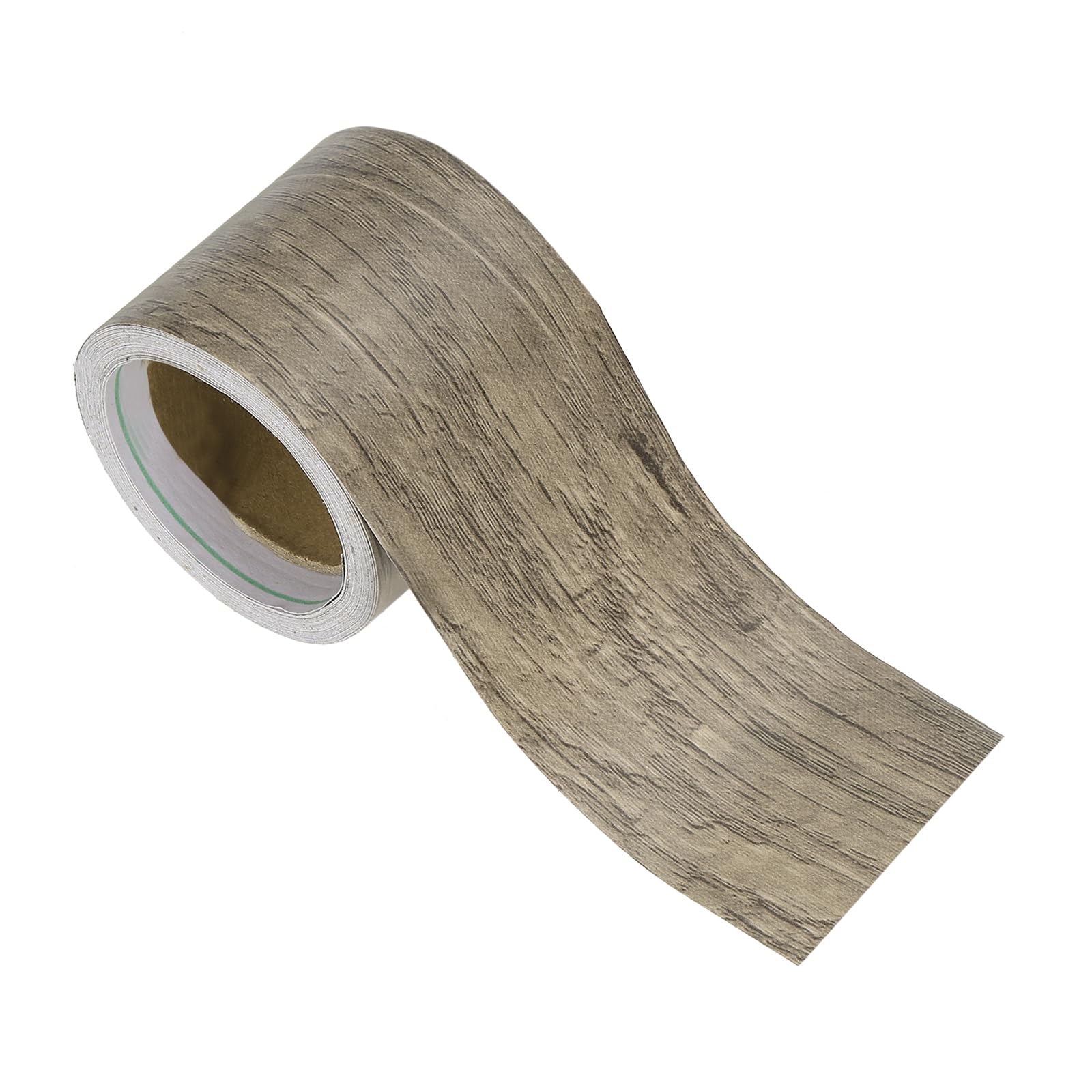 PATIKIL Wood Grain Repair Tape 2in x16ft, Self Adhesive Realistic Textured Repair Tape Patch for Floor Door Table Cabinets Desk, Yellow Teak