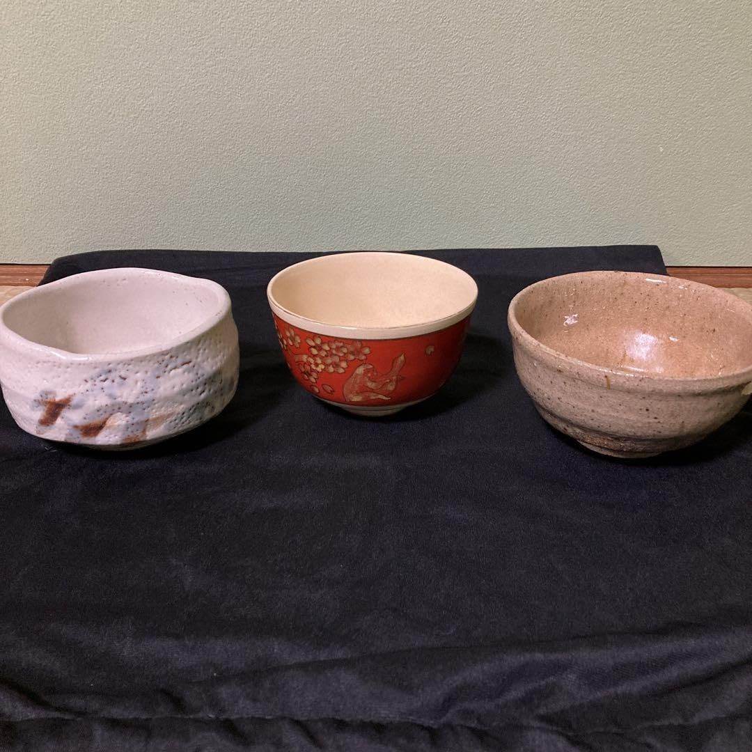 コレクション 抹茶茶碗3点 茶道用茶碗 3点プラス1点 Amazon｜JIKANNOYA