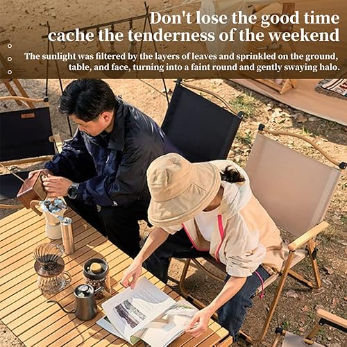 Miniatura 7 de Damei century Silla plegable portátil para acampar, muebles de exterior, silla plegable portátil Kermit, ideal para camping, picnic, parque, negro