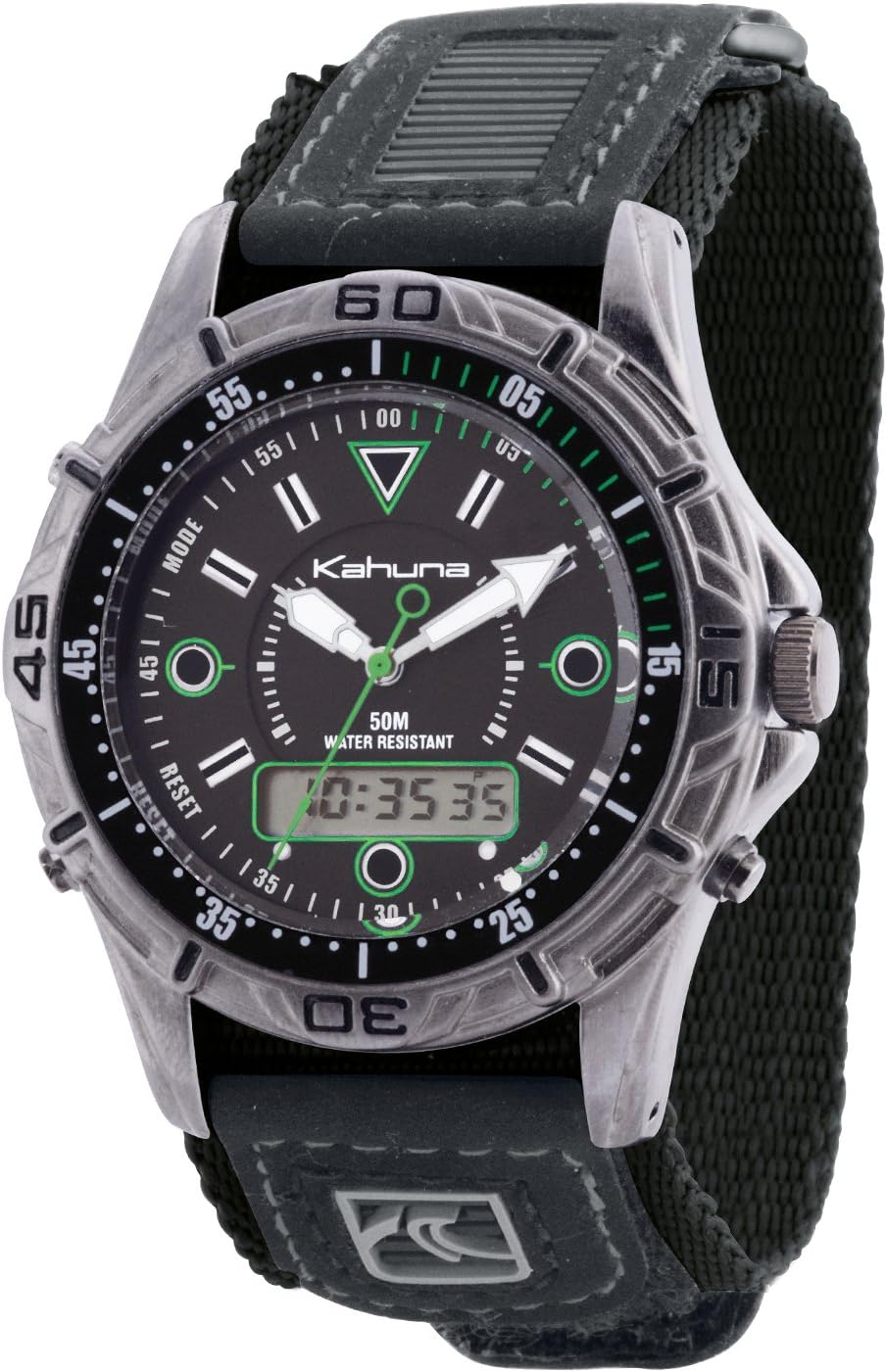 Kahuna Men's Watch K5V-0004G with Black Rip Strap