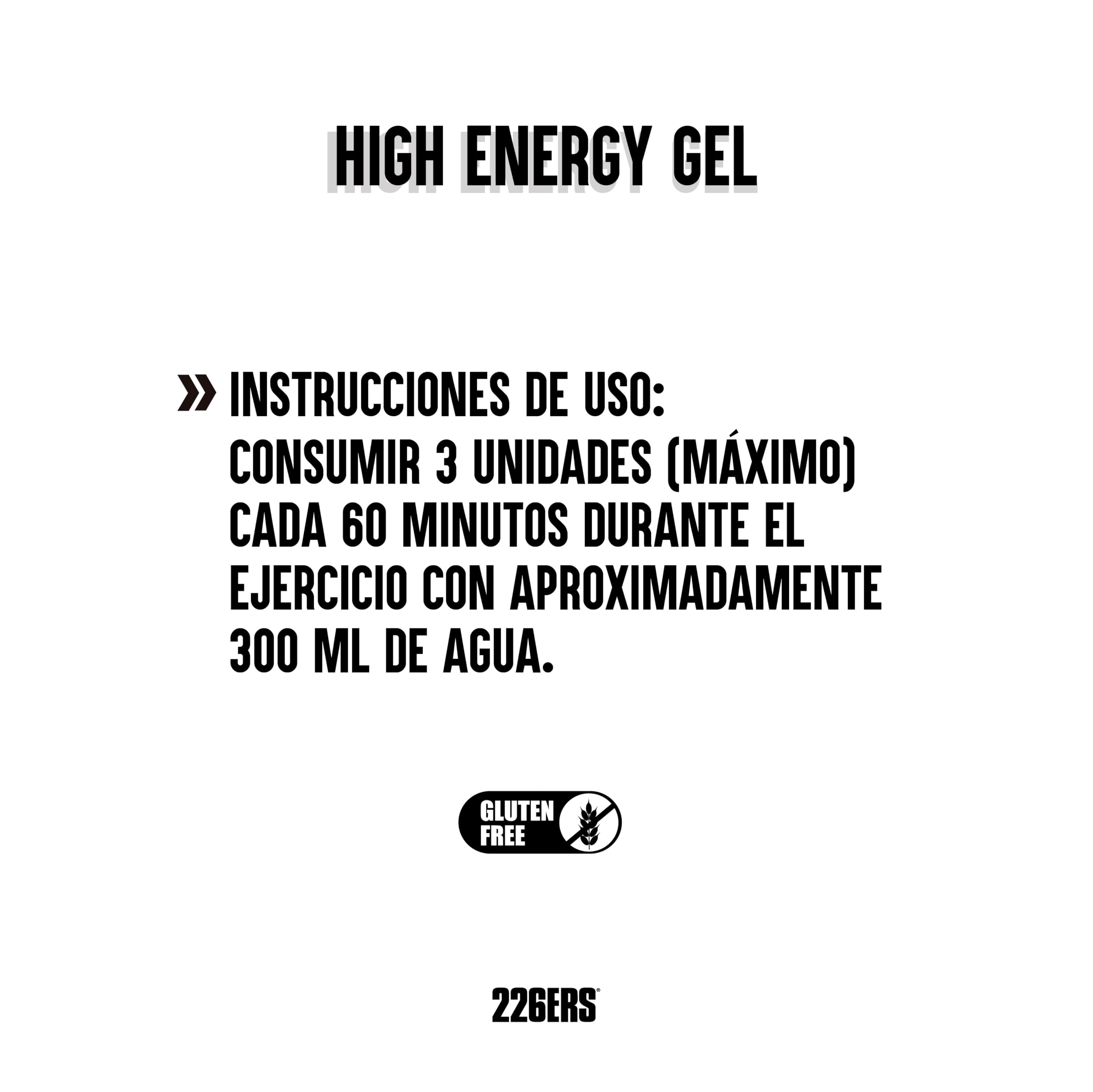 226ERS - High Energy XS, Gel Energético para Deportistas, Ciclodextrina, Hidratos de Carbono y Aromas Naturales, Vegano, Sabor Limón, 8 Geles x 45 g