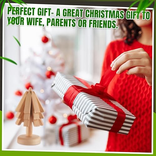 Miniatura 6 de Suzile Juego de 2 salvamanteles de madera para platos calientes, juego de salvamanteles con forma de árbol, posavasos de madera, diseño de árbol,