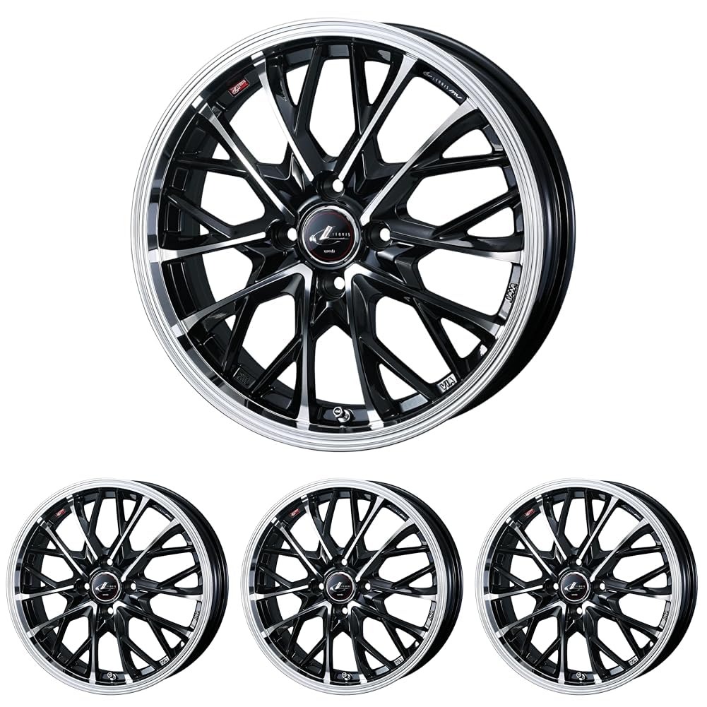 Amazon.co.jp: Weds LEONIS MV 17インチ 4H PCD100 6.5J +42 PBMC