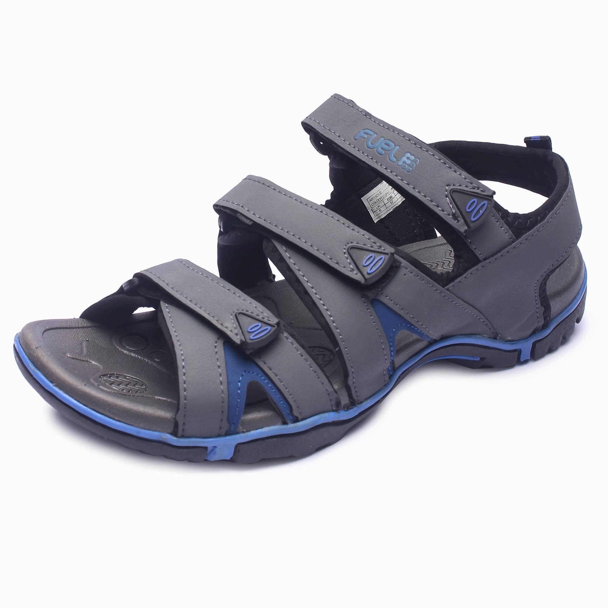 FUELSandals & Floaters for Mens & Boys Comfortable & Lightweight Dailywear, Anti-Skid Flexible & Breathable for Running, Walking Stylish Casual Sandal for Outdoor Footwear For Gents (Charlie)