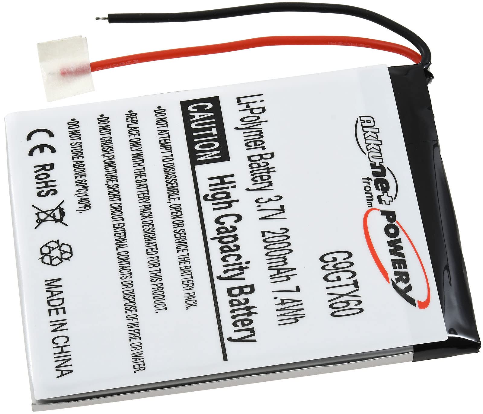 In die core 550mAh 502540 3,7 V lithium-polymer-ba... - Viceal