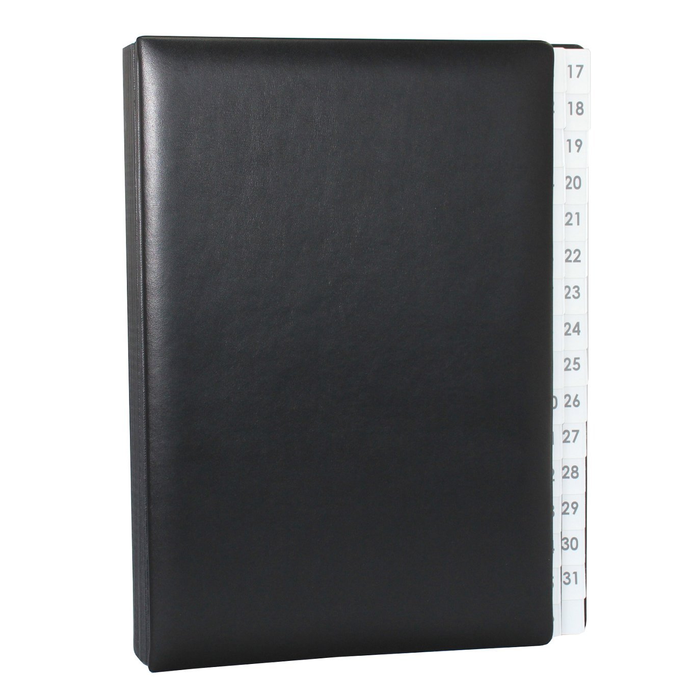 Classificatore con indice 1 – 31 NERO Custodia in pelle bovina liscia