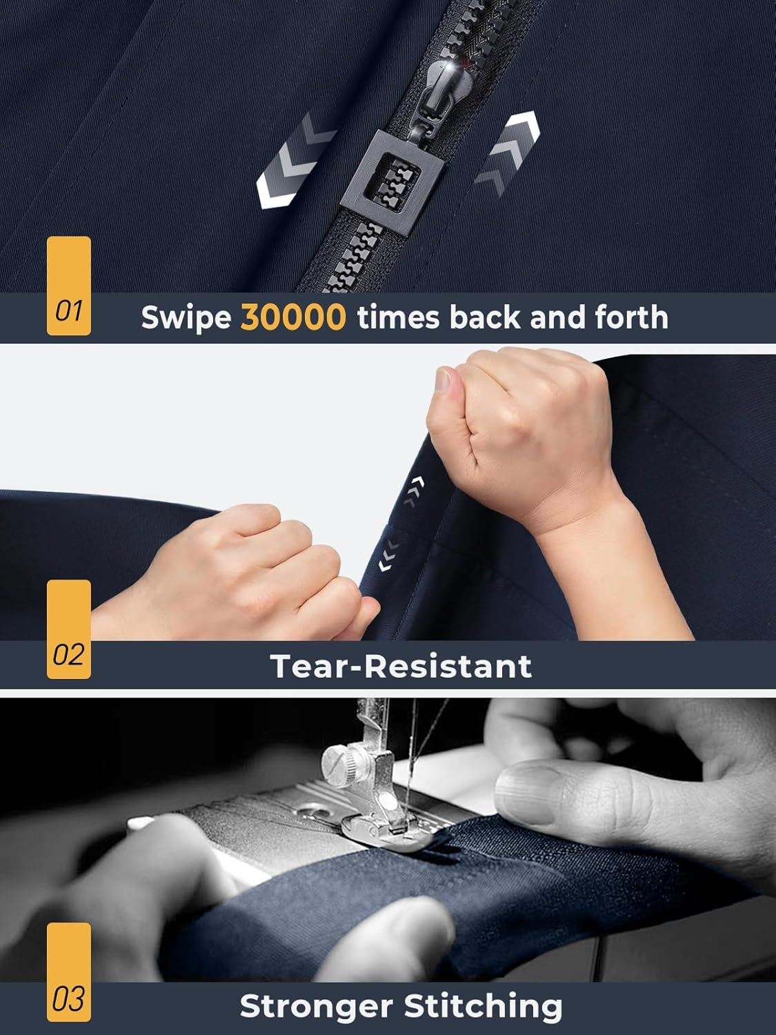 SaphiRose Women's Long Hooded Rain Jacket Outdoor Raincoat Windbreaker - Image 5