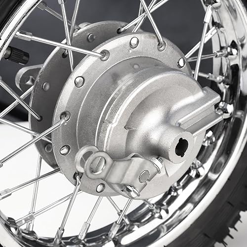 Miniatura 3 de Neumático y llanta trasera de 1.4 x 10 pulgadas y freno de tambor con rodamiento de 0.472 in para 507090110cc BBR50 DRZ70 TTR50 DRZ50 CRF50 PW50