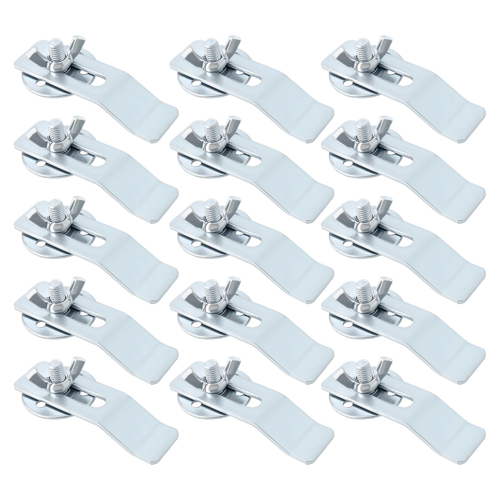 Briny River 15 Pcs 6.7X2cm M6 Undermount Metal Sink Clips Round Sink Mounting Bracket Installation Repair Hardware Clips Fastener Support Brackets For Bathroom Kitchen