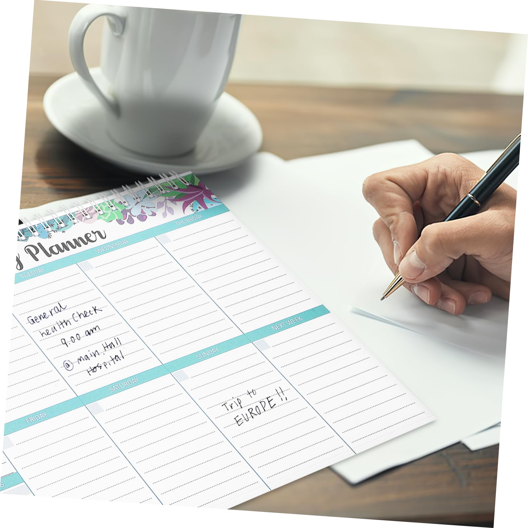 DOITOOL 4 Piezas Planificador Semanal con Notas y de Cuaderno de Planificación para Trabajo y Páginas Amplias y Organización para Estudiantes y Profesionales