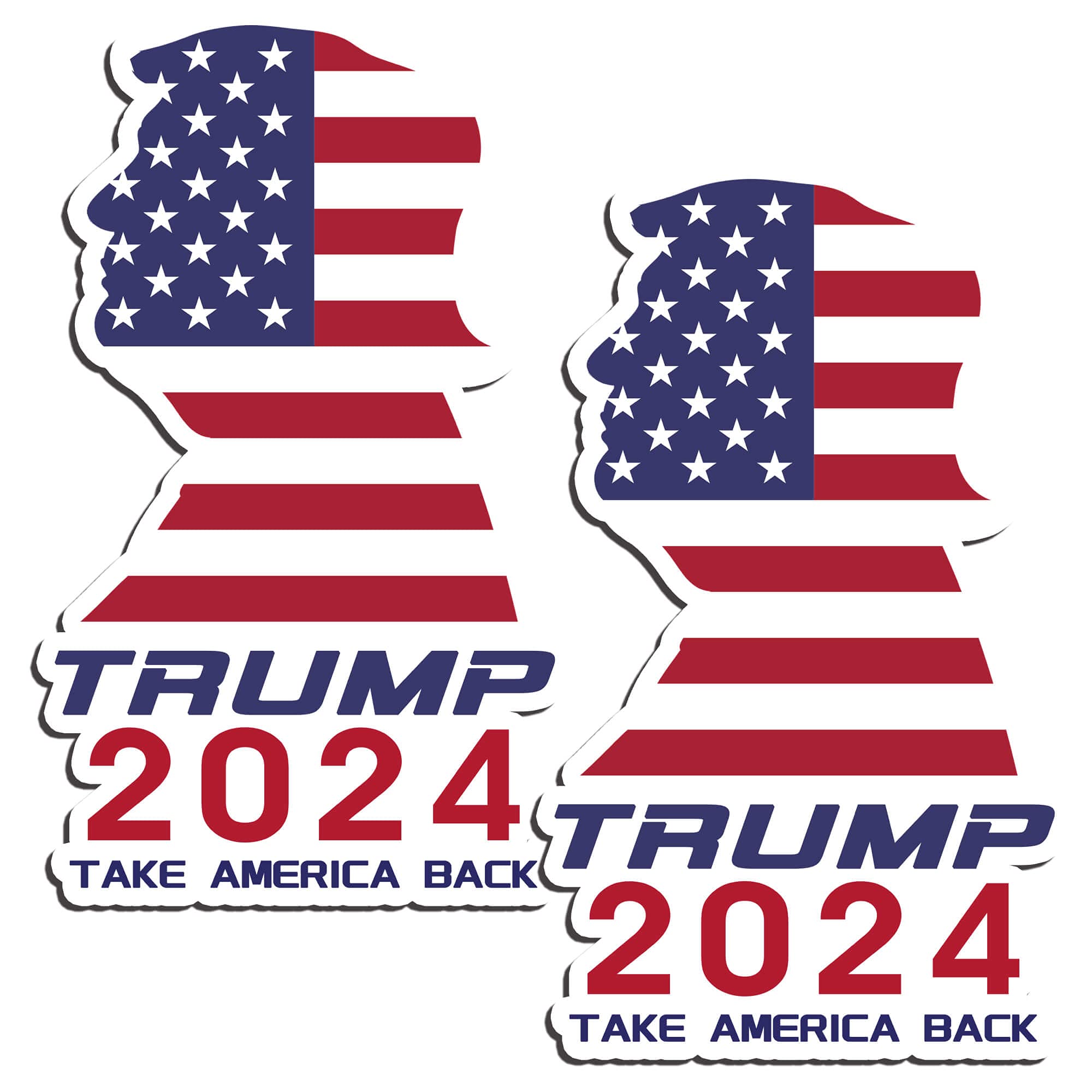 SVGDHZK 50 Pack Donald Trump 2024 Stickers, Bumper Sticker, Trump Decal For Laptop