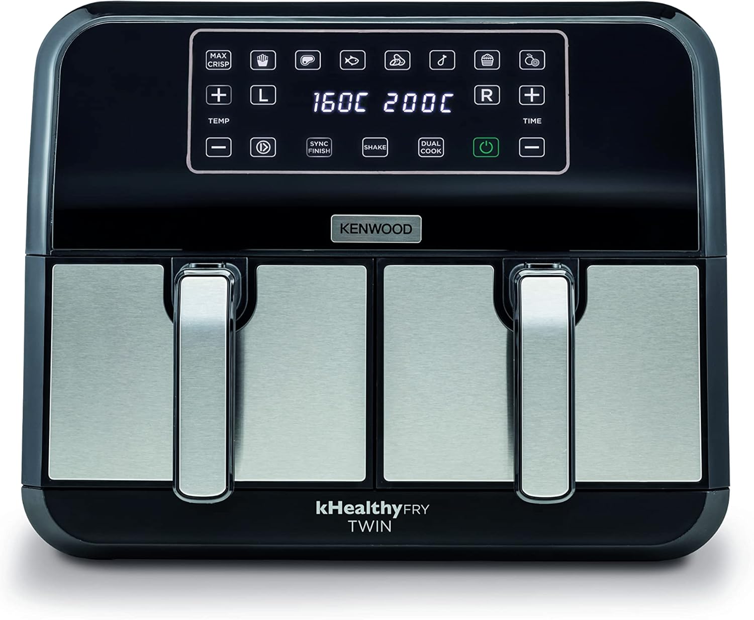 مقلاة هوائية رقمية مزدوجة XXXL من كينوود سعة 4 + لتر 1.7 + 1.7... - view 2