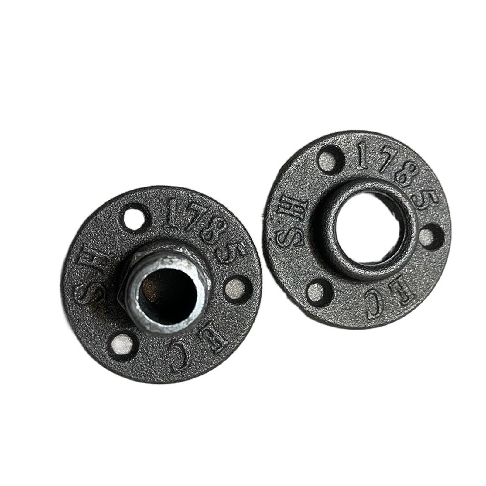 SBTRKT Brida de Hierro Fundido DN20 DN15 Herrajes for Muebles de instalación de tuberías 1/2quot; 3/4" Bridas 10 Piezas (Size : DN20)