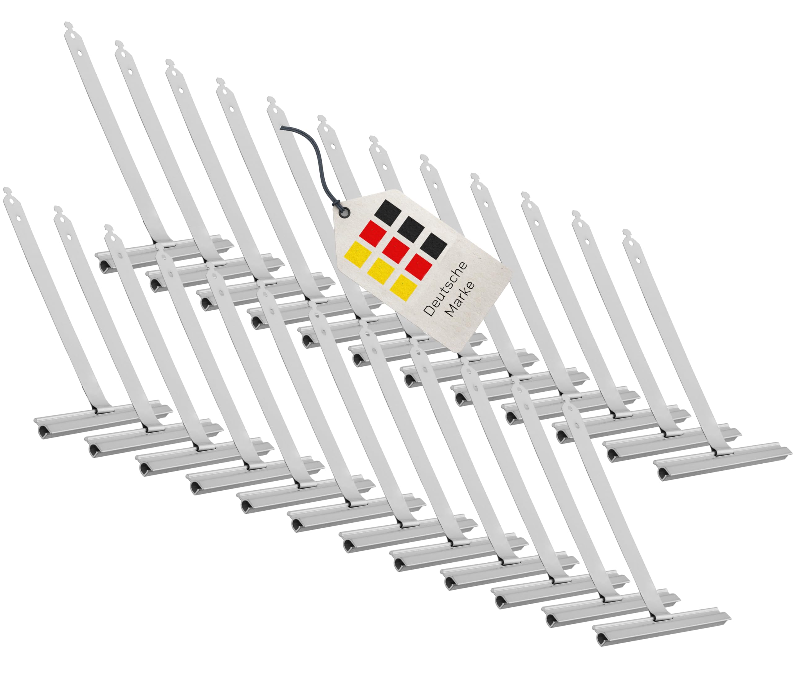 BAUHELD® Roller Shutter Suspension Spring Maxi [Pack of 24] - Roller Shutter Suspension Made of High-Quality Spring Steel [Plastic Coated] - Roller Shutter Spring with Dovetail - For Roller Shutter