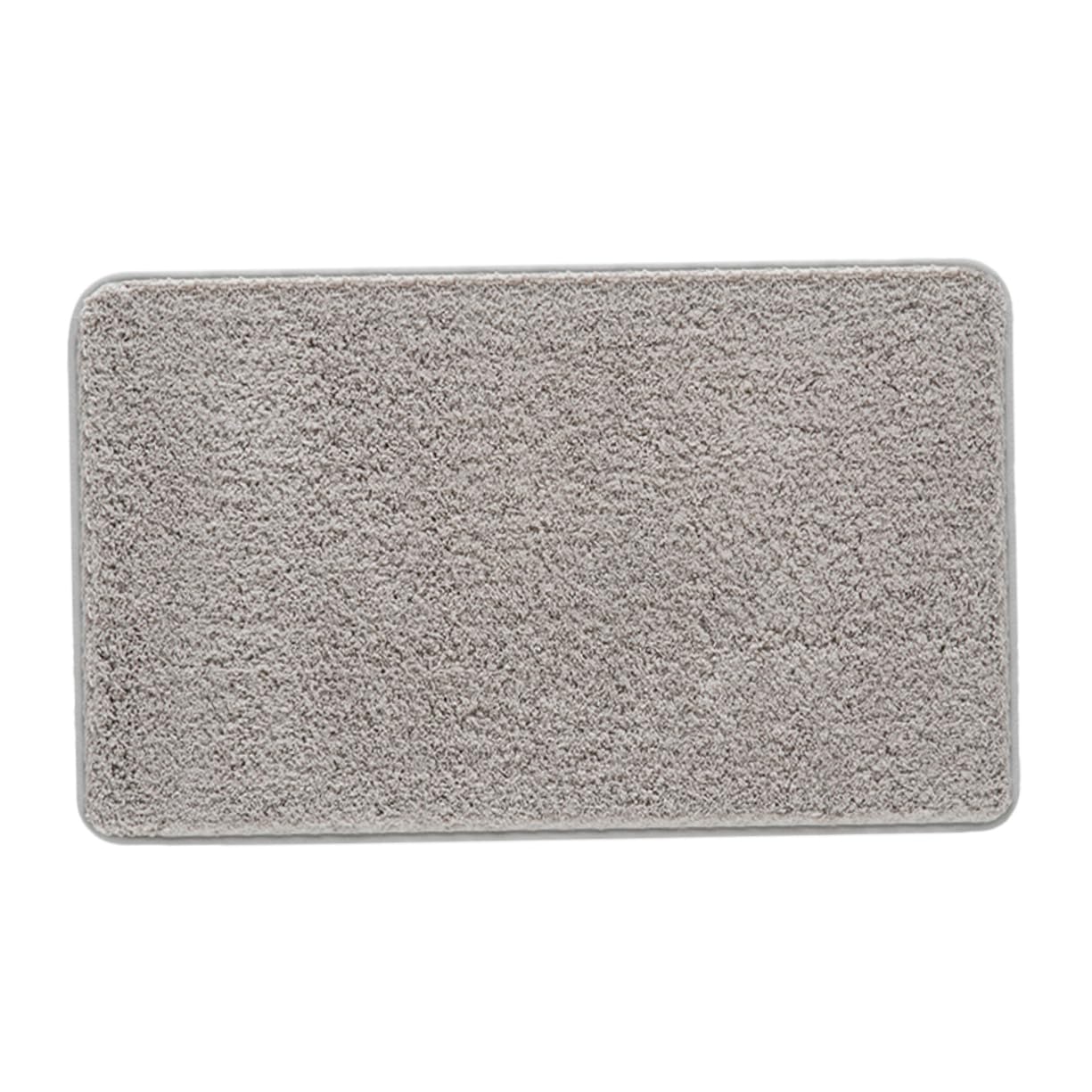 COLLBATH Alfombra de Baño Absorbente de Microfibra 80x50 Cm Gris