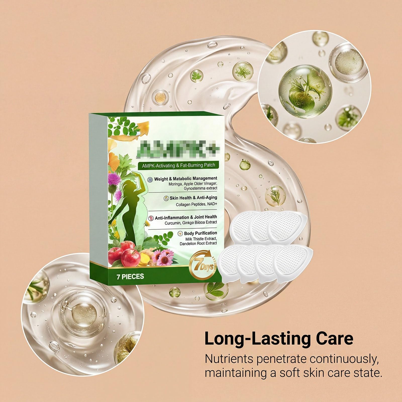 Plaster Moringa 10-w-1, naturalne odchudzanie na utratę,naturalne składniki | Naturalny plaster aktywujący, wspiera metabolizm, oczyszcza ciało, pomaga w dobrostanie stawów i w utrzymaniu wagi.