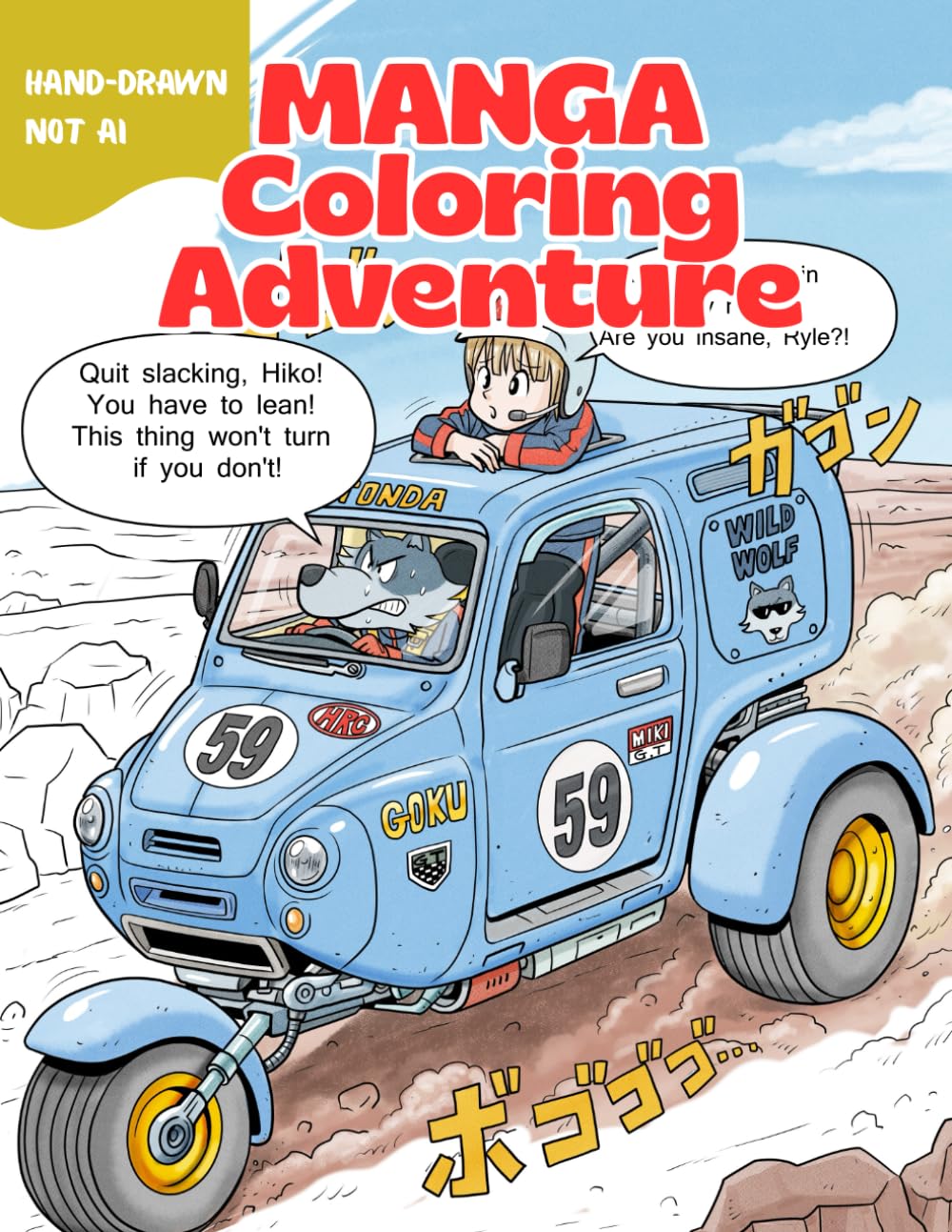 MANGA Coloring Adventure: A Hand-Drawn Coloring Book for Adults & Teens, Featuring Single-Panel Story Moments Inspired by 80s & 90s Japanese MANGA (No AI Art) (MANGA Coloring Adventure Series)