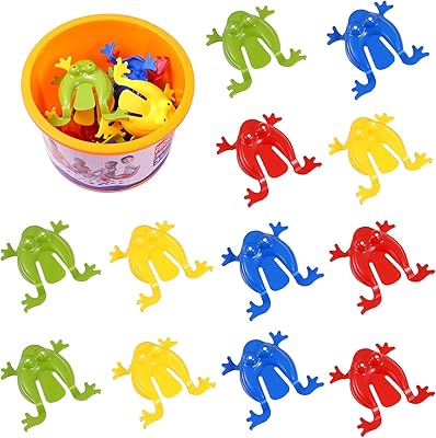 TOYANDONA Jumping Toy Frogs Finger Pressing Funny Bouncing Frog Toys Joyful Toys Kids Party Favors for Kids Party Favors T...