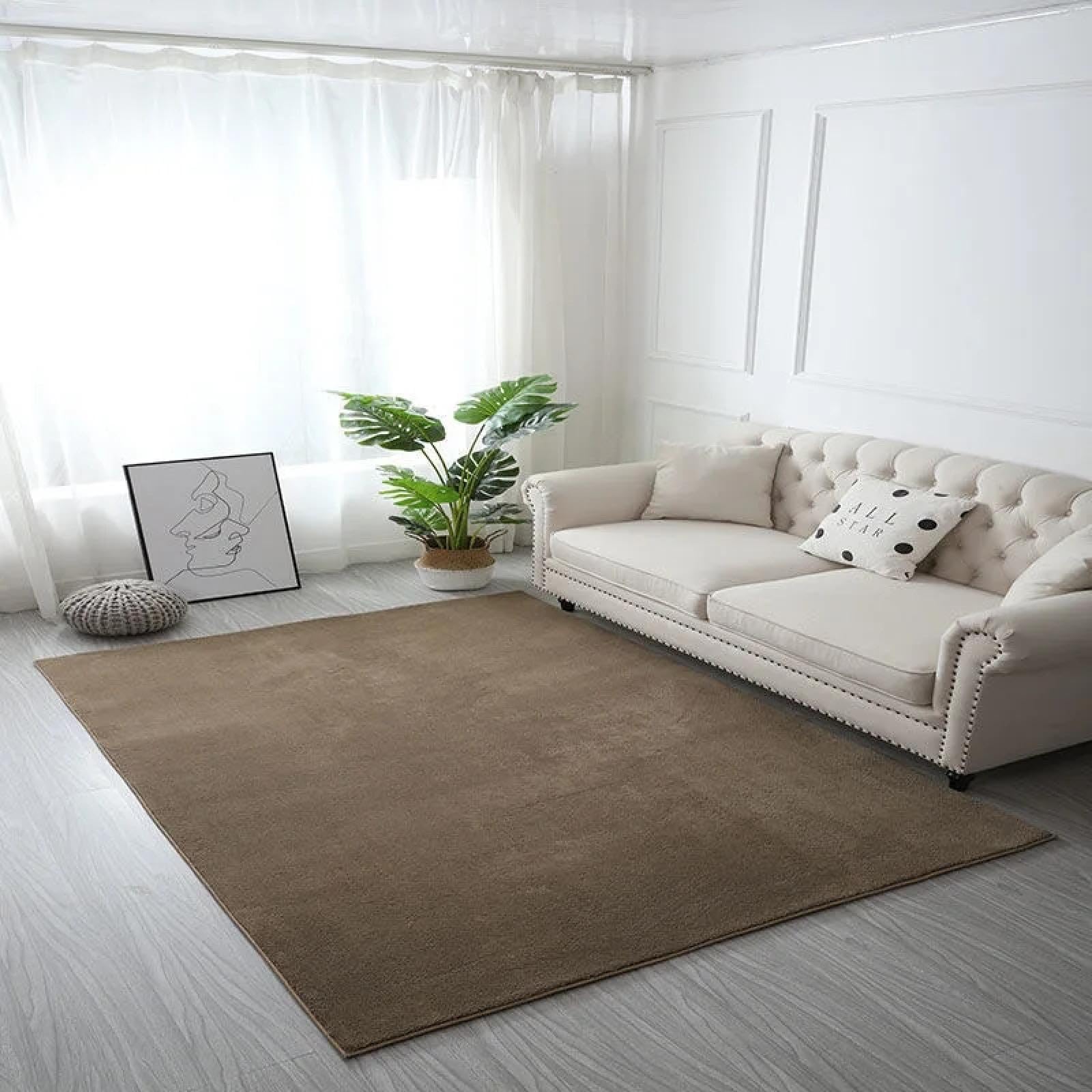 Tapis de salon uni pour sublimer la décoration de votre maison cosy