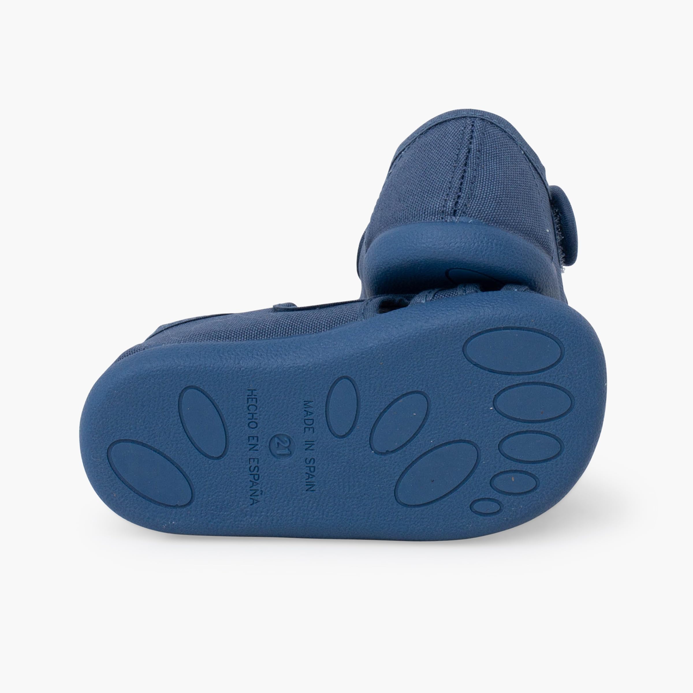 Pisamonas Sandalias Barefoot Niños Lona Cierre Ancho