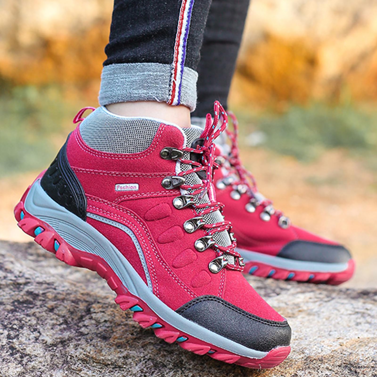 CUTEHEELS Męskie damskie buty zimowe High Top Outdoor buty trekkingowe izolowane