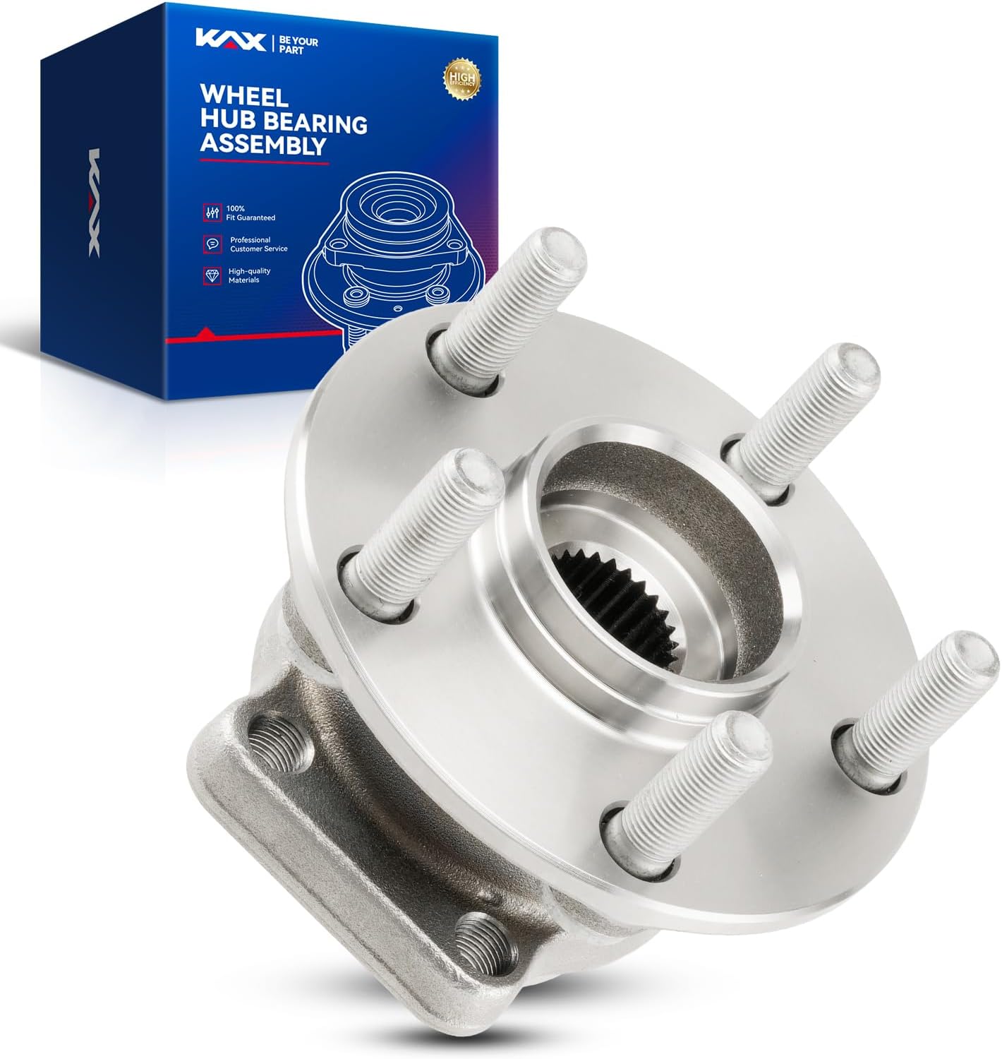 KAX 513303 1PC Front Wheel Bearing and Hub Assembly fit for 2009-2013 Forester,for 2014 Forester,5 Lug w/ABS