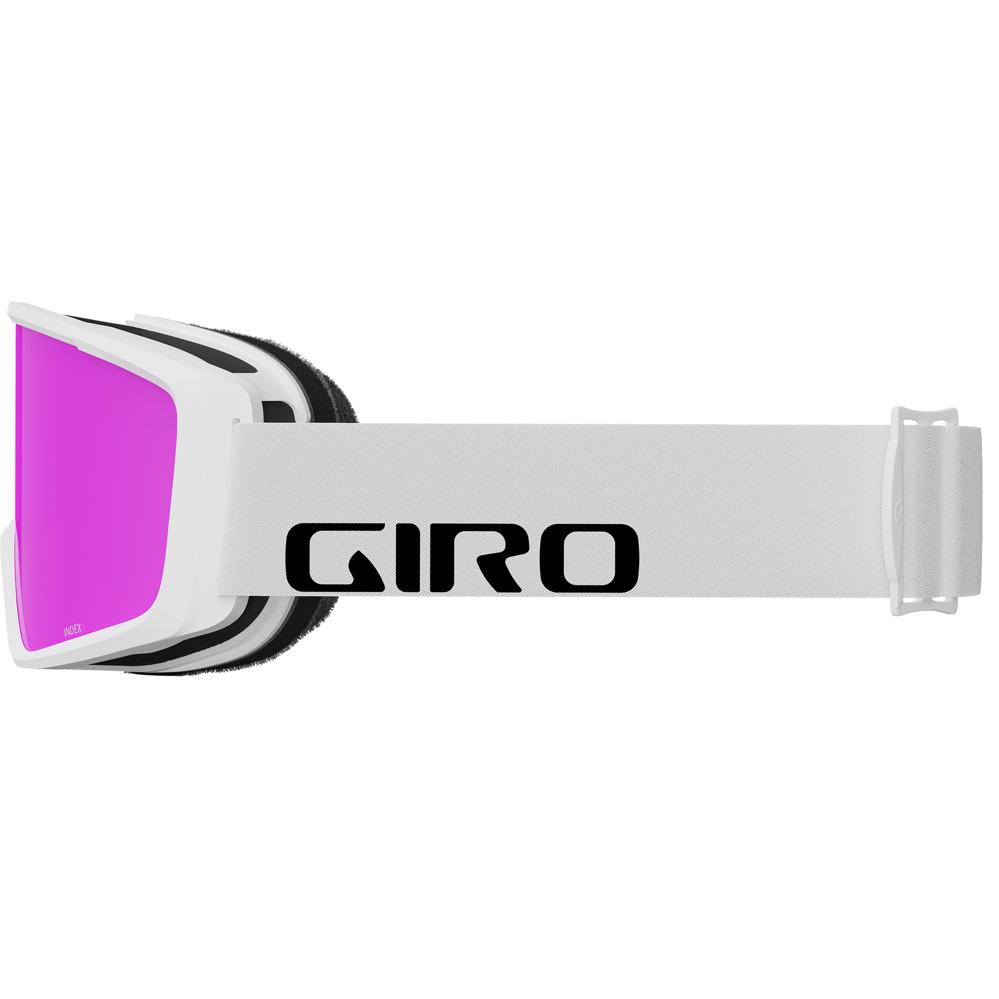 Giro Index 2.0 - Gafas de Nieve Ventisca para Adultos, Color Blanco con Lente Rosa Ámbar