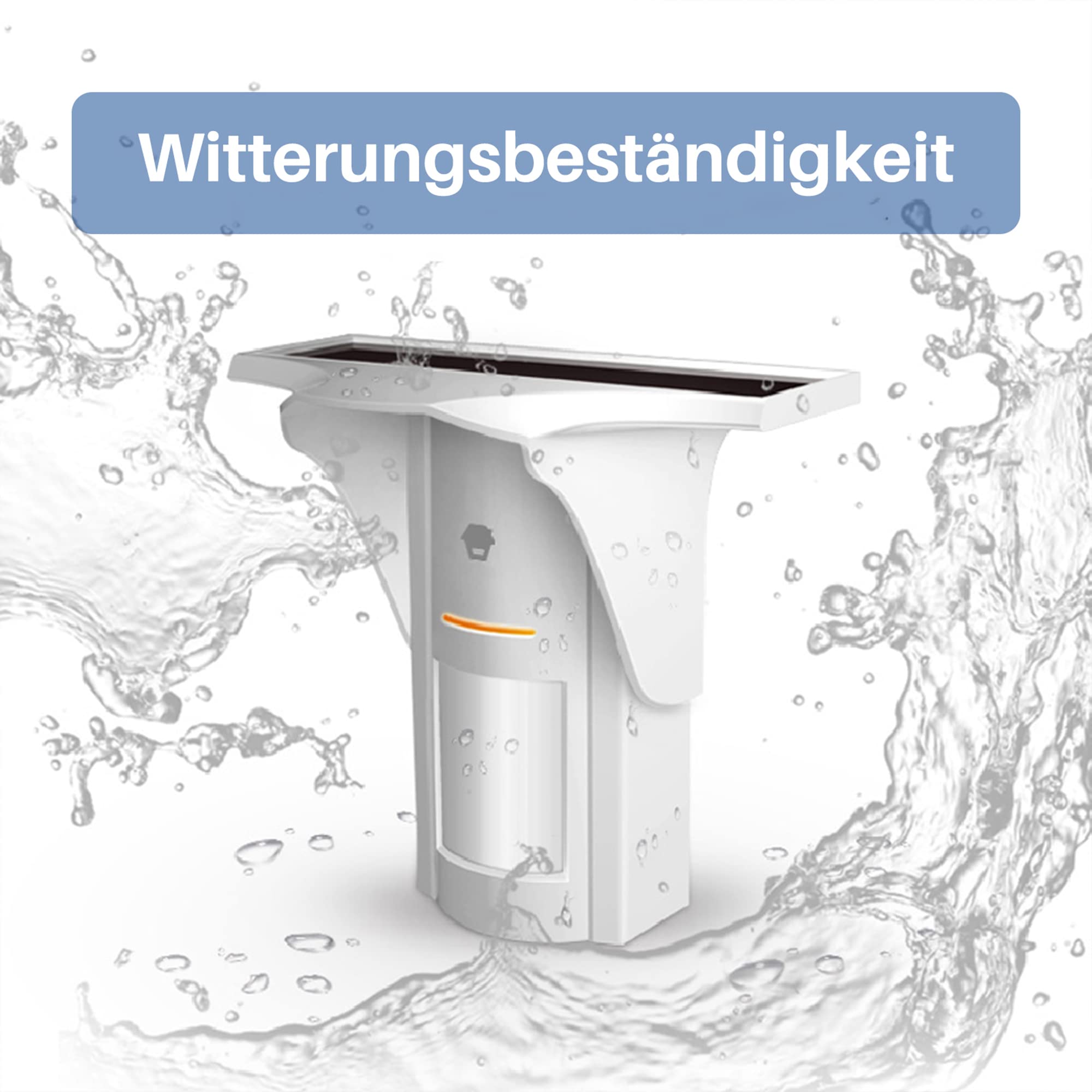 Funk-Motion-Detektor im Freien für Kraftgeschichten - Meerjungfrau-Infrarotsensoren für Home-Alarmsystem - Winkel 110 ° und 8M Erkennungsbereich