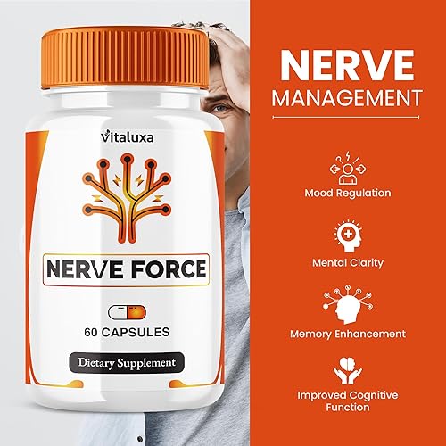 Miniatura 3 de NerveForce Cápsulas NerveForce con máxima fuerza avanzada para neuropatía, fórmula premium para la salud cerebral y apoyo de la memoria, cápsulas