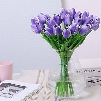 Amazon|人工チューリップブーケ、10個アートフラワー人工チューリップ Amazon|人工チューリップブーケ、10個アートフラワー人工チューリップ