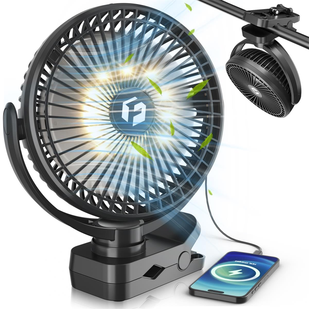 AVAVO 40000mAh Clip on Fan